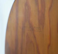 Uno Osten Kristiansson Round Swedish Midcentury Mirror in Teak by Uno O sten Kristiansson for Luxus - 2389932