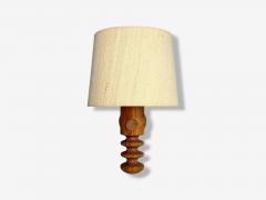 Uno Osten Kristiansson Uno Kristiansson Swedish Modern Pine Fabric Wall Sconce Sweden 1970s - 4207536