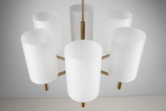 Uno Osten Kristiansson Uno sten Kristiansson Brass Ceiling Light for Luxus AB Vittsj Sweden 1960s - 3083336