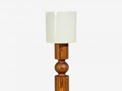 Uno Osten Kristiansson Uno sten Kristiansson Floor Lamp Pine Plastic Sweden 1970s - 4579790