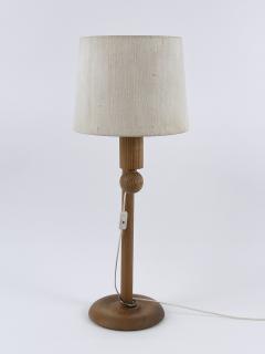 Uno Osten Kristiansson XL Pine Wood Table Lamp by Uno sten Kristiansson for Luxus Vittsj 1960s - 4516174