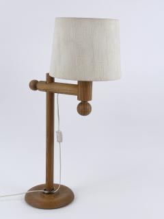 Uno Osten Kristiansson XL Pine Wood Table Lamp by Uno sten Kristiansson for Luxus Vittsj 1960s - 4516175