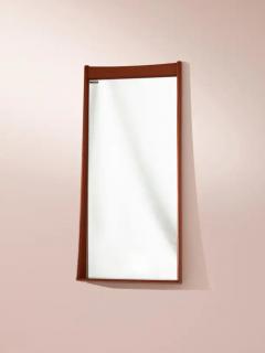 Uno Osten Kristiansson sten Kristiansson Teak Mirror with Shelf by Luxus Vittsj 1950s - 3469310