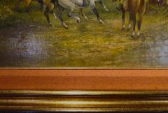 Untitled English Fox Hunting Scene Oil on Canvas Mid 19th Century - 3191272