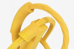 Untitled Yellow Ceramic Sculpture by Elena Rakochy - 3869097