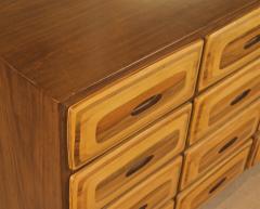 Unusual 12 Drawer Mixed Wood Dresser - 2124456