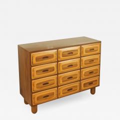 Unusual 12 Drawer Mixed Wood Dresser - 2125785