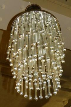 Unusual Art Deco Modern Chandelier with Silver Balls - 152907