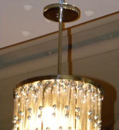 Unusual Art Deco Modern Chandelier with Silver Balls - 152908