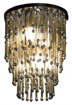 Unusual Art Deco Modern Chandelier with Silver Balls - 152910