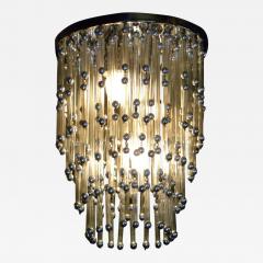 Unusual Art Deco Modern Chandelier with Silver Balls - 154294