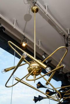 Unusual Brass Sputnik Chandelier - 879119