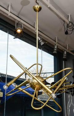 Unusual Brass Sputnik Chandelier - 879120
