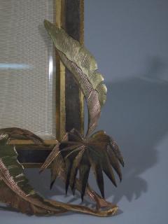 Unusual Bronze Frame with Exotic Fronds C 1910 - 3748353