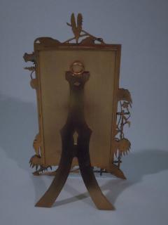 Unusual Bronze Frame with Exotic Fronds C 1910 - 3748354