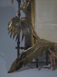 Unusual Bronze Frame with Exotic Fronds C 1910 - 3748369