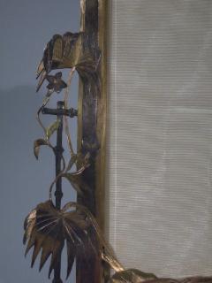 Unusual Bronze Frame with Exotic Fronds C 1910 - 3748379