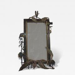 Unusual Bronze Frame with Exotic Fronds C 1910 - 3751420