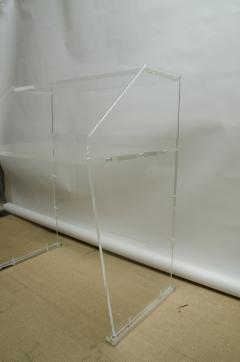 Unusual Clear Lucite Desk