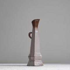 Unusual Cubist Studio Pottery Pitcher Vase 1950s - 4609147