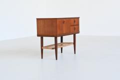 Unusual Danish chest of drawers in teak and cane Denmark 1960 - 3903788