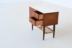 Unusual Danish chest of drawers in teak and cane Denmark 1960 - 3903791