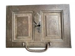 Unusual English Iron Strong Box by W Graham Son London - 4130503