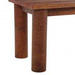 Unusual French Brutalist Palm Wood Dining Table or Executive Desk C 1975  - 4756262
