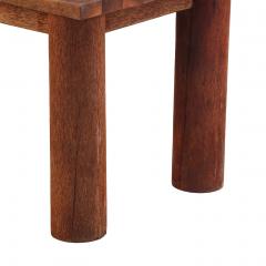 Unusual French Brutalist Palm Wood Dining Table or Executive Desk C 1975  - 4756265