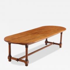 Unusual French Oak Oblong Dining Table C 1950 - 4730998