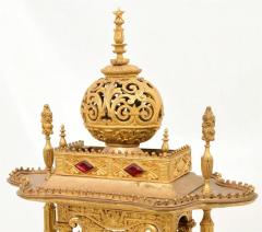Unusual French Ormolu and Jeweled Clock Made for the Ottoman Turkish Market - 2519576