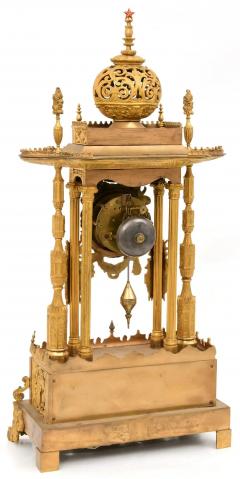 Unusual French Ormolu and Jeweled Clock Made for the Ottoman Turkish Market - 2519584