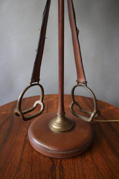 Unusual French Stirrup Table Lamp - 357808