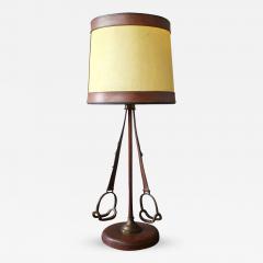 Unusual French Stirrup Table Lamp - 358810