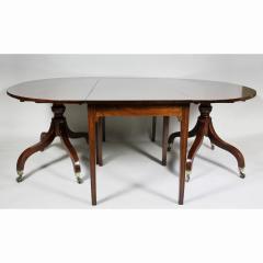 Unusual Irish Regency Two Pedestal Dining Table - 3740501