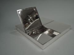 Unusual Italian Modern Sterling Silver 4 Compartment Box - 3764632