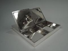 Unusual Italian Modern Sterling Silver 4 Compartment Box - 3764634