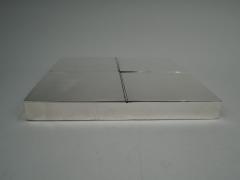 Unusual Italian Modern Sterling Silver 4 Compartment Box - 3764636