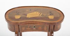 Unusual Louis XV Kidney Form Marquetry Table after Charles Topino - 2111409