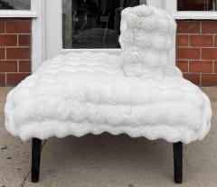 Unusual Mid Century Modern Club Chair W Faux Fur - 3575512