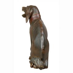 Unusual Painted and Carved Wood Dog - 3915822