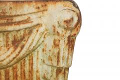 Unusual Pair of Art Deco Cast Iron Garden Pedestals for Statuary or Planters - 4500436