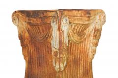 Unusual Pair of Art Deco Cast Iron Garden Pedestals for Statuary or Planters - 4500437