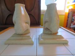 Unusual Pair of Italian Mid Century Modern Oversized Nose Bookends - 1629659