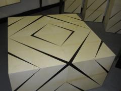 Unusual Parchment and Enamel Coffee Table - 344531