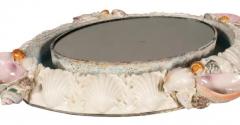Unusual Porcelain Plateau With Sea Shell Decoration - 4138730