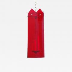 Unusual Red Lucite Hexagonal 1970s Lantern - 1079530