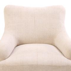 Unusual pair of French Napoleon III lounge chairs C 1860  - 4324483