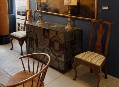 Unusual pair of Pennsylvania Chippendale walnut side chairs - 4270659