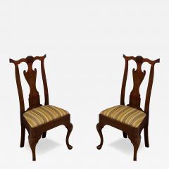 Unusual pair of Pennsylvania Chippendale walnut side chairs - 4277100